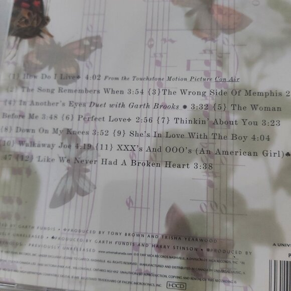 Trisha Yearwood Music Lot of 6 Audio CDs Cases in Good Condition - Picture 8 of 8